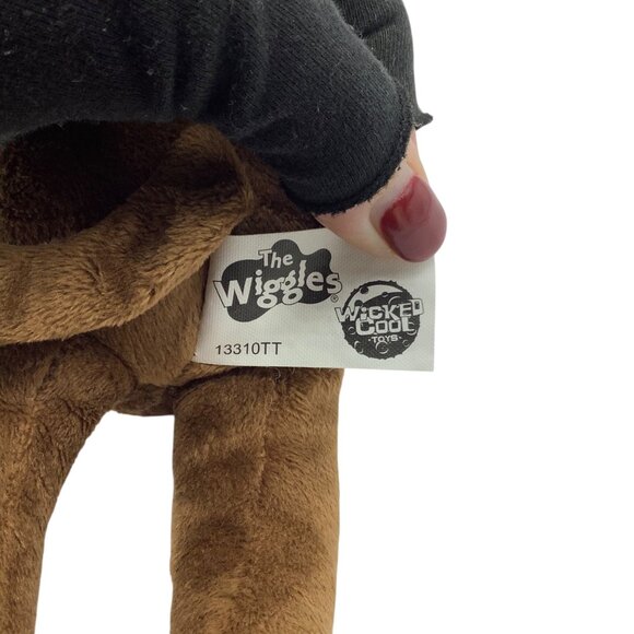 The Wiggles Wags The Dog Plush 10” Brown Yellow Stuffed Toy Harmonica - Picture 3 of 6